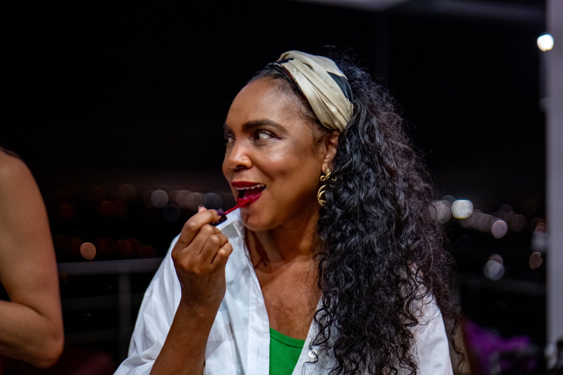 On set — documentary production