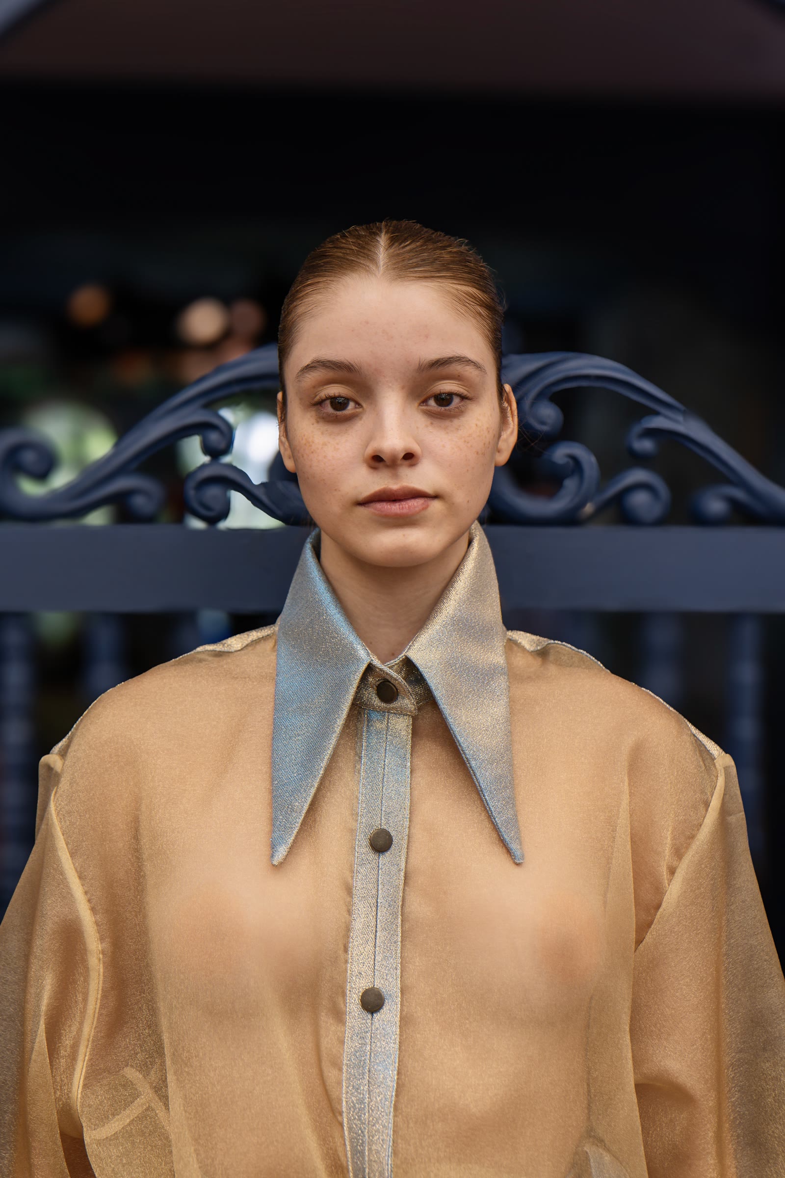 Gold shirt — portrait